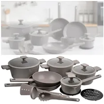 Berlinger Haus Design Topf-Set 15-tlg. Kochtopf + Saucentopf + Kochbesteck + Untersetzer