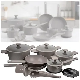 Berlinger Haus Design Topf-Set 15-tlg. Kochtopf + Saucentopf + Kochbesteck + Untersetzer