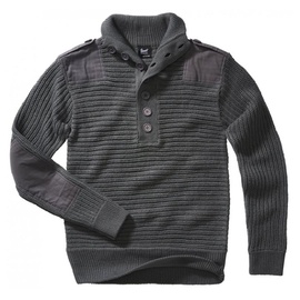 Brandit Textil Brandit Alpin Pullover, schwarz-grau, Größe 3XL