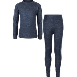 ZigZag Funktionsshirt "Pattani", Jungen, Gr. 128, blau, 45% Wolle, 45% Polyester, 10% Elasthan, unifarben, normal, Rundhals, Shirts Funktionsshirt, mit hohem Merinowolle-Anteil