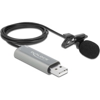 DeLock USB Krawatten Lavalier Mikrofon (66638)