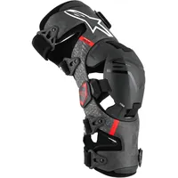 Alpinestars Supertech Rk-10 Plasma Knie Orthesen - Schwarz/Rot Größe