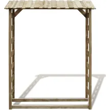 vidaXL Kaminholzregal Kiefer 150 x 44 x 176 cm Holz Außenbereich Braun