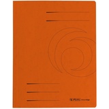 Herlitz 10902922 Schnellhefter A4 Quality, orange, kaufmännische- und Behördenheftung, 25 Stück