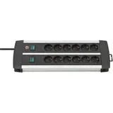 Brennenstuhl Premium-Alu-Line, Steckdosenleiste 12-fach 1.8m (1391000912)