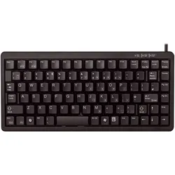 Cherry Kompakt-Tastatur Schwarz Deutsch Kabelgebunden