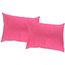 Wirth Dekokissen Lahnstein, Kissenhülle ohne Füllung, 2 Stück rosa 40 cm x 40 cm