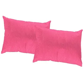 Wirth Dekokissen Lahnstein, Kissenhülle ohne Füllung, 2 Stück rosa 40 cm x 40 cm