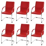 MCW Esszimmerstuhl, Rot, Kunststoff, 56x93x56 cm, Esszimmer, Stühle, Esszimmerstühle, Vierfußstühle