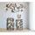 Mauro Ferretti Couchtisch, Grau, Gold, Metall, Glas, 41.3-35x55-50.3x41.3-35 cm,