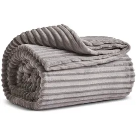 KARACA Ruby Stripe Wellsoft Doppel Decke, Grau