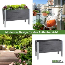 Trutzholm Hochbeet 98 x 40 x 59 cm Grau