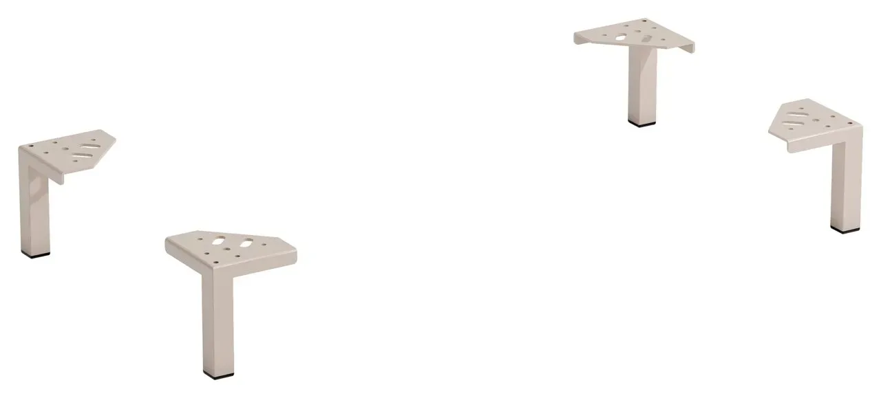 XORA Fuss-Set 4-tlg. STILO - B/H/T ca. 11.50x13.00x11.50