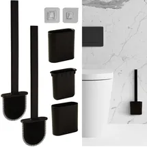 casativo WC-Bürste 2er Set Schwarz/Grau