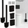 casativo WC-Bürste 2er Set Schwarz/Grau