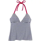 s.Oliver Tankini-Top Damen Blau/Weiß 38 Cup C/D