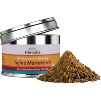 Herbaria Tajine Marrakesch bio 40g S-Dose - fertige Bio-Gewürzmischung für marokkanische Tajine-Gerichte mit erlesenen Zutaten - in nachhaltiger Aromaschutz-Dose