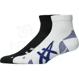 Asics Cushioned Run Quarter Socken 2er Pack Schwarz 39-42