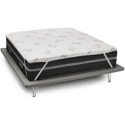 Dmora Doppelbett Topper Lucilla mit abnehmbarem Bezug aus Memory Foam und Kupferfasern, Anti-Milbe und hypoallergen, Cm 160x190 h5