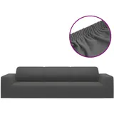 vidaXL Stretch Sofahusse 4-Sitzer Anthrazit Polyester-Jersey