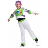 Disguise Disney Offizielles Deluxe-Kostüm Buzz Lightyear für Kinder, Toy Story Kostüm für Kinder, Astronautenkostüm für Kinder, Halloween, Größe S