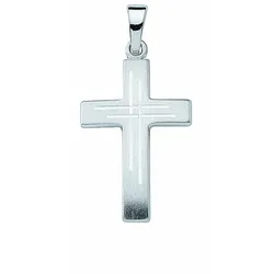 Ketten-Anhänger ADELIA ́S "925 Silber Kreuz Anhänger", silber, Schmuckanhänger, Damen, Damen, Silber 925 (Sterlingsilber), Silberschmuck für Damen & Herren