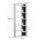 Vicco Bücherregal Raumteiler 61 x 160,2 x 22 cm Weiß