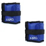 FFitness Gewichtsmanschetten für Handgelenke und Knöchel (2 x 1,5 kg) Handgelenkbandagen mit verstellbarem Gurt für Sport Fitness Aerobic
