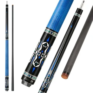 KONLLEN Karbonfaser-Pool-Queue, 147,3 cm, professionelle Poolsticks für Erwachsene, Vollcarbon-Technologie, niedrige Ablenkung, Billardqueues mit 12,5 mm Spitze (einfach zu kontrollieren, Pro Taper