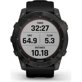 Garmin fenix 7X Solar schiefergrau mit schwarzem Armband