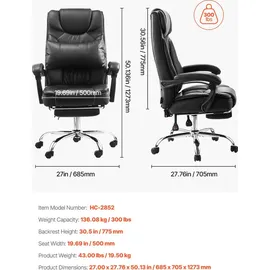 Vevor Chefsessel Kunstleder