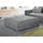 Jockenhöfer Hocker Moldau XXL Webstoff 120 x 39 x 120 cm Grau