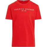 Tommy Hilfiger Kids Tommy Hilfiger Kinder Unisex T-Shirt Kurzarm Essential Tee Rundhalsausschnitt, Rot (Deep Crimson), 14 Jahre - 14 Jahre