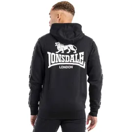 Lonsdale Bigton Reißverschlusspullover Herren Schwarz/Weiß XL
