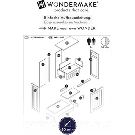 wondermake® Wäscheschrank Mülleimerschrank,avapurga