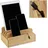 Relaxdays Ladestation Bambus, für mehrere Geräte, Tablet & Smartphone, Kabelbox Organizer, HxBxT: 10 x 22,5 x 15, natur