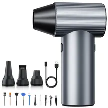 salcar Elektrisches Staubgebläse Tragbares 3-Gang Silber