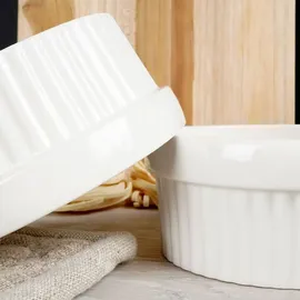 OEM Keramik-Backschüsseln Weiß 6-tlg.