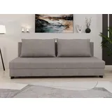 Homesy Schlafsofa Schlafsofa FACILE mit Bettkasten – Moderne 2-in-1 Couch mit Stauraum, mit Relaxfunktion braun|grau