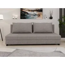 Homesy Schlafsofa Schlafsofa FACILE mit Bettkasten – Moderne 2-in-1 Couch mit Stauraum, mit Relaxfunktion braun|grau