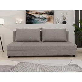 Homesy Schlafsofa Schlafsofa FACILE mit Bettkasten – Moderne 2-in-1 Couch mit Stauraum, mit Relaxfunktion braun|grau