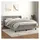 vidaXL Boxspringbett mit Matratze Hellgrau 140x200 cm Samt