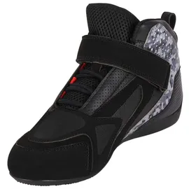 Furygan V4 Vented Motorradschuhe, - Schwarz/Grau/Weiß/Rot / 42