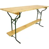 DEGAMO Biertisch Bamberg Klappbar, 220x70x110cm Metall/Kiefer Lackiert,