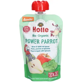 Holle Bio Power Parrot Pouchy Birne+Apfel mit Apfel & Spinat 100 g