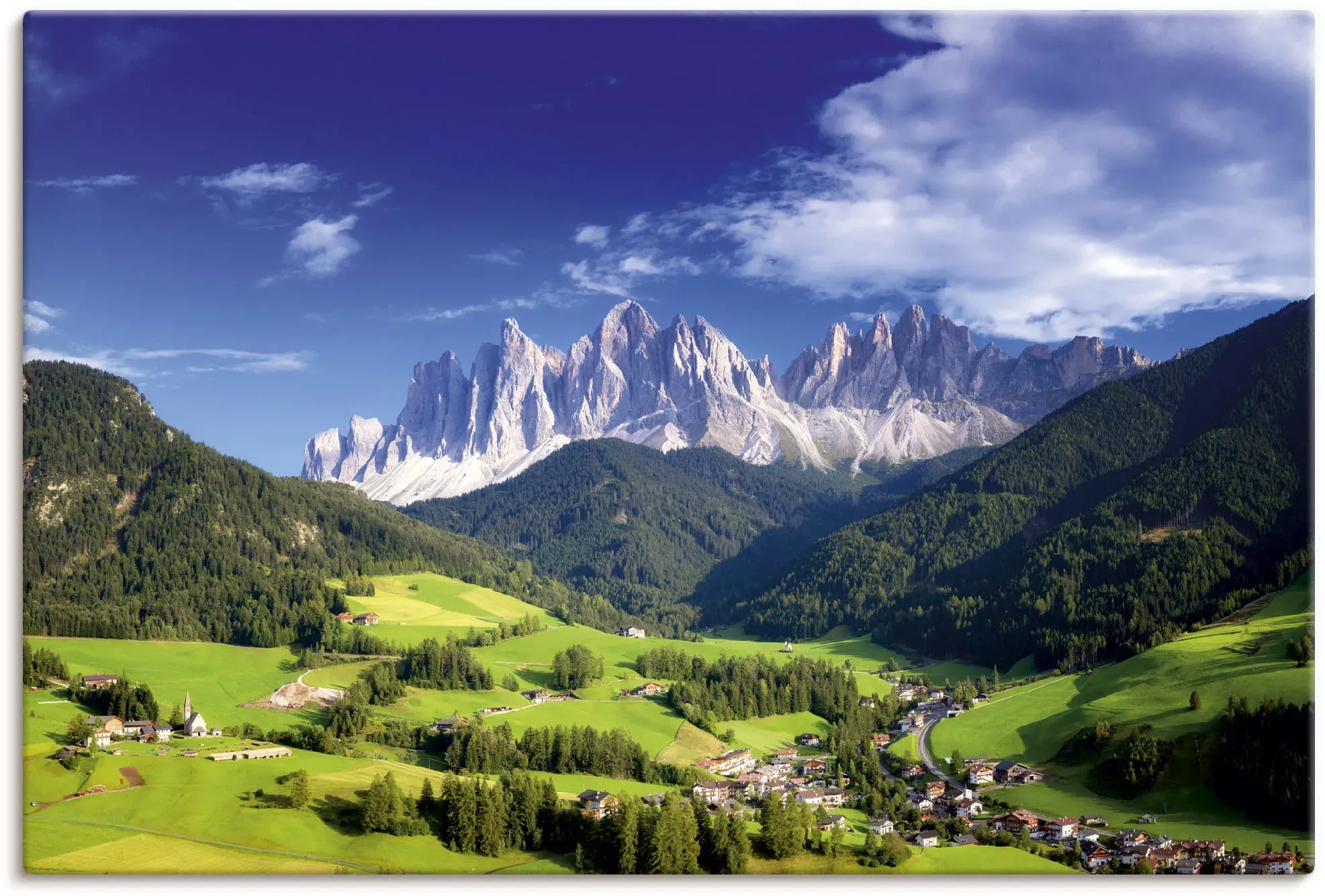 Artland Wandbild »Südtirol«, Berge & Alpenbilder, (1 St.), als Alubild, Leinwandbild, Wandaufkleber oder Poster in versch. Größen Artland blau