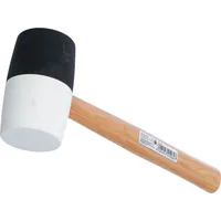 BGS Gummihammer Hickory-Stiel schwarz-weißer Kopf | | | Ø