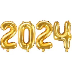 Folienballon 2024 gold Silvester XL Ballon