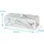 Intirilife Aufbewahrungsbox, Weiß, Kunststoff, 9.4x9.5x23.3 cm, Badaccessoires, Waschplatzzubehör, Kosmetikdosen
