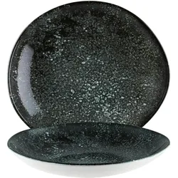 6x Bonna Cosmos Black Vago Teller tief 26cm Schwarz Porzellan COSBLVAO26CK Pastateller Suppenteller Salatteller Geschirr